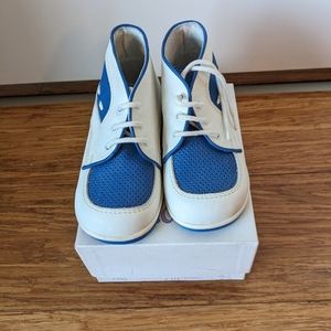 Vintage Toddler Lace Up Retro Leather Shoes Size 24